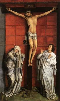Rogier Van Der Weyden : Christus on the Cross with Mary and St John